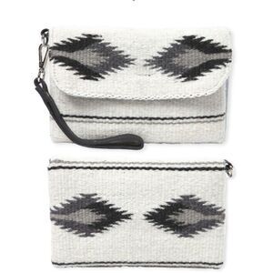 Wool Wristlet Purse 